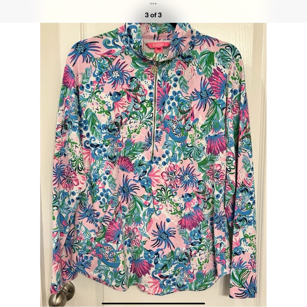 Lilly Pulitzer Popover Mandevilla Baby Paradise Pedals size Large EUC